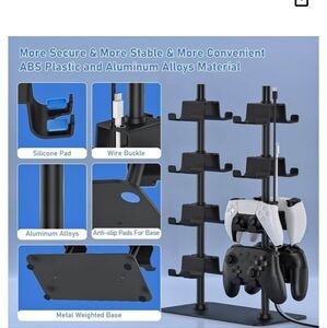 Black Gaming Controller Stand Box Get Damage